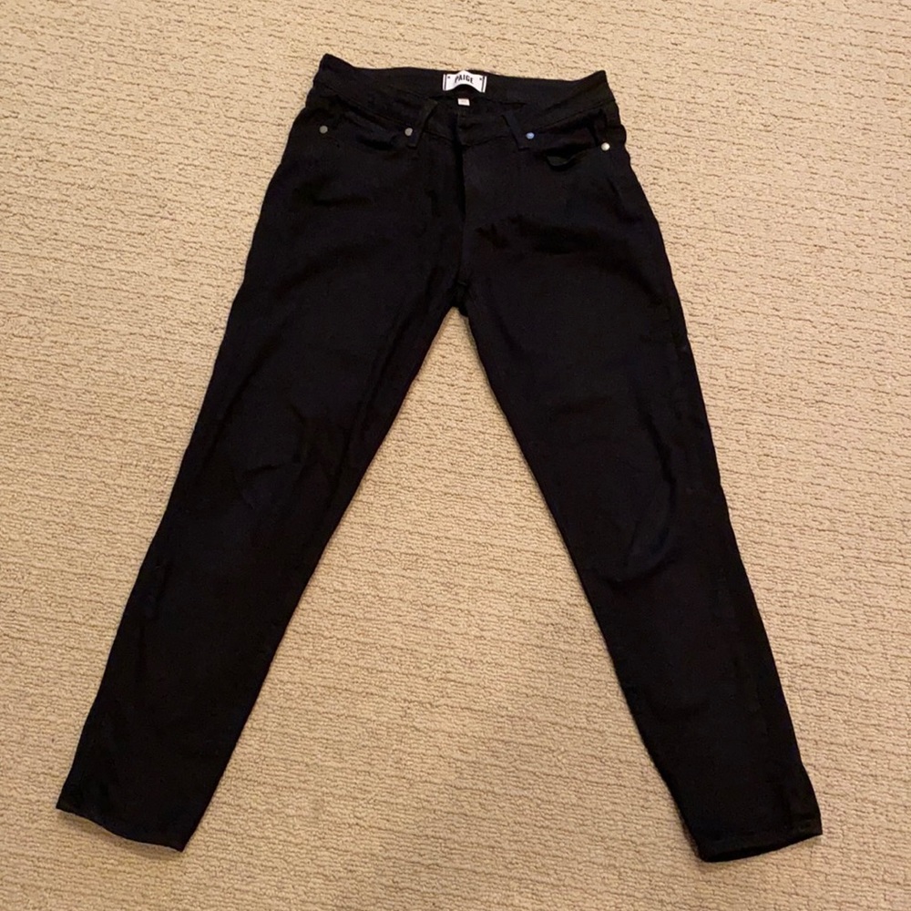 Women’s Paige Black Jeans 27 Verdugo Crop